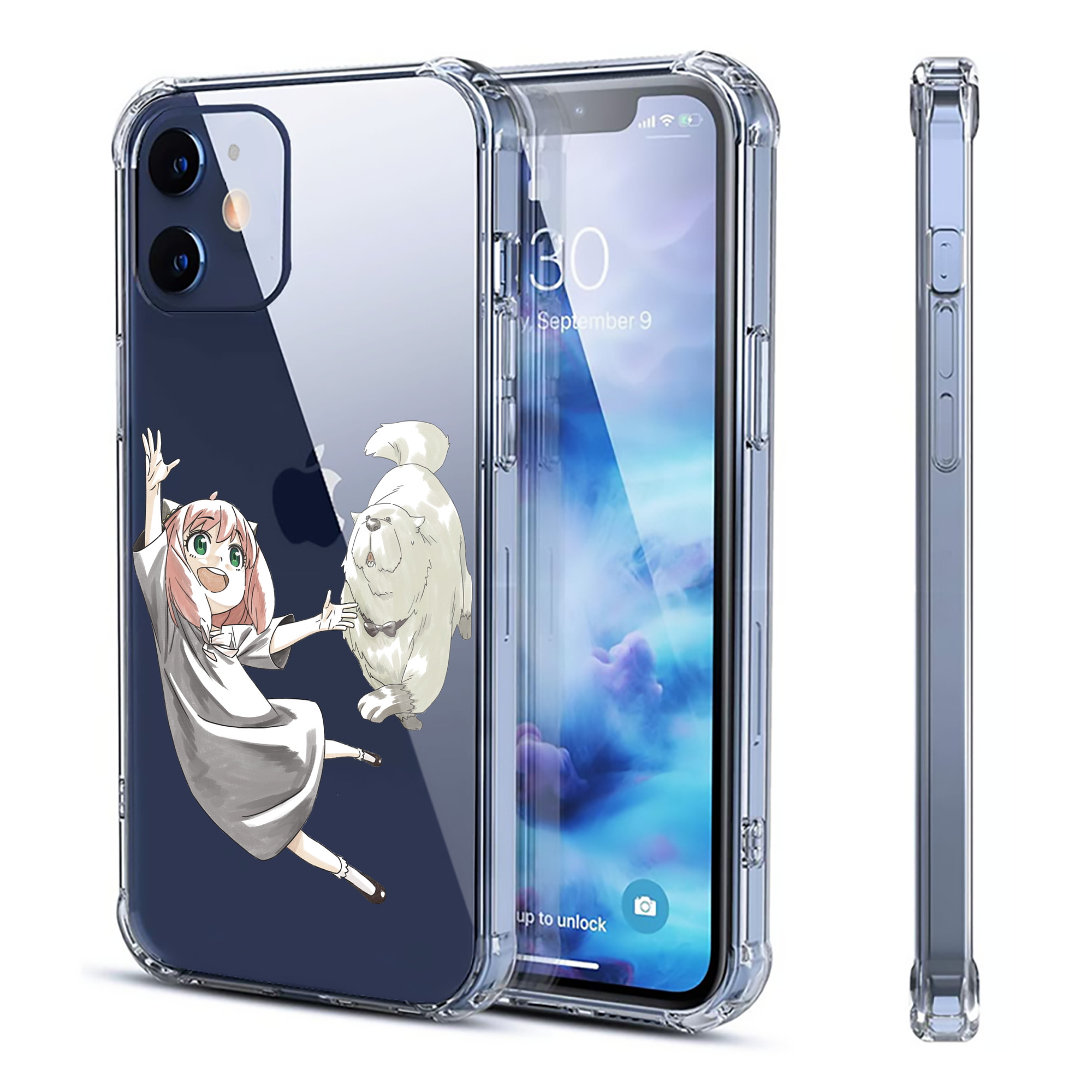 （画像用） SPY×FAMILY间谍家家酒 【iPhone 12シリーズ対応】透明スマホケース（クリアソフトケース）
